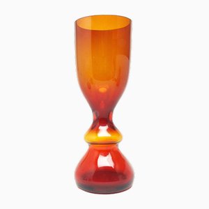 Vase Postmoderne par Stefan Sadowski pour Sudety Glassworks, Pologne, 1970s
