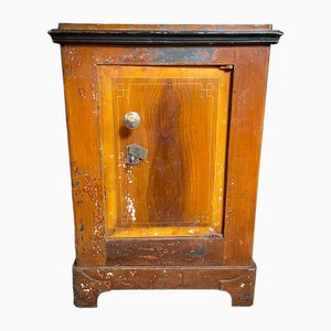 Antique Fire Chast Safe with Key, 1890s
