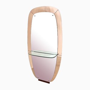 Mirror with Shelf from Cristal Art, 1950s