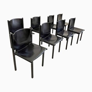 Caprile Chairs by Gianfranco Frattini for Cassina, 1980s, Set of 8