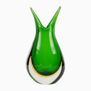 Mid-Century Italian Vase in Sommerso Murano Glass by Flavio Poli for Seguso, 1960s