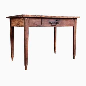 Antiker Schreibtisch aus Kiefernholz, Frankreich