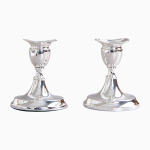 Danish 830 Silver Candleholders by Svend Toxværd Leuchter, 1940s, Set of 2