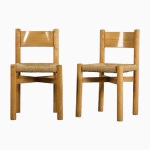 Méribel Chairs by Charlotte Perriand for Steph Simon, 1956, Set of 2