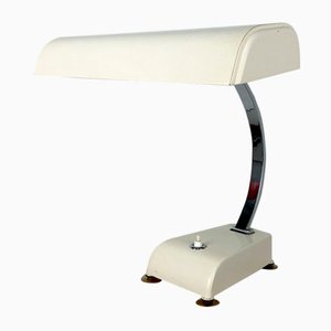 Lámpara de escritorio con tubo de neón en forma de U en marfil de Kaiser Leuchten