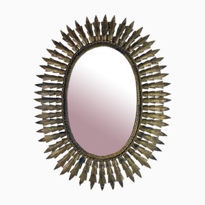 Oval Metallic Mirror, 1950s