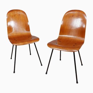 Set of Italian Chairs by Carlo Ratti, 1950s