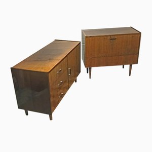 Vintage Chest of Drawers, 1960s, Set of 2