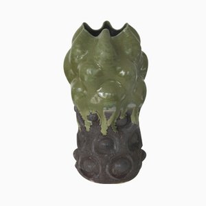 Tall Stoneware Pot by Kirstin Opem