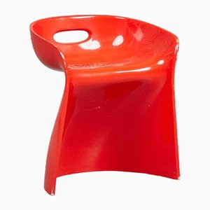 Orange Stool by Winifred Staeb for Form + Life, 1970s