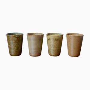 Tazze in ceramica di Digoin, anni '60, set di 24