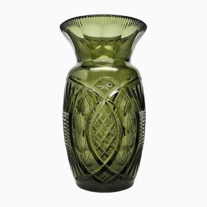 Art Deco Polish Vase from Josephine Glassworks, 1940s