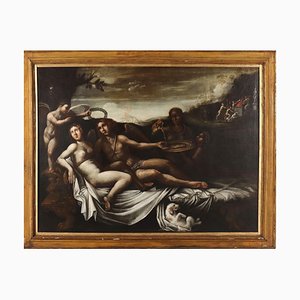 Escena mitológica, década de 1600, óleo sobre lienzo