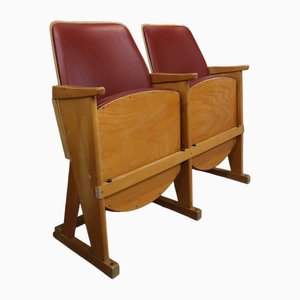 Movie Theater Chairs in Wood