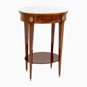 Neoclassical Side Table with Marble Top, 1800s