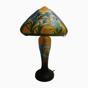 Glass Mushroom Table Lamp, 1980s