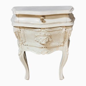 Louis XV Style Painted Nightstands, Set of 2