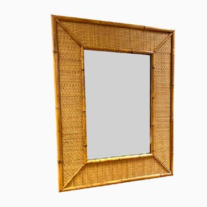 Italian Bamboo & Rattan Mirror