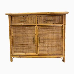 Bamboo and Rattan Cabinet, 1970s