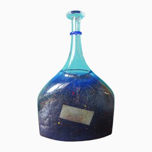 Hohe flaschenförmige Vase aus mundgeblasenem Glas von Bertil Valien für Kosta Boda, Schweden, 1980er