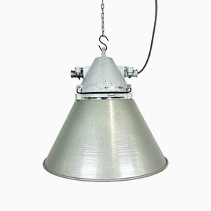 Industrial Explosion Proof Ceiling Lamp with Aluminium Shade from Elektrosvit, 1970s