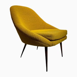 Mid-Century Mustard Lounge Chair