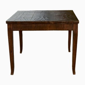 Square Dining Table in Walnut, Italy, 19th Century