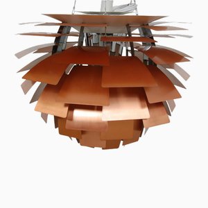 Lámpara Artichoke de cobre de Poul Henningsen para Louis Poulsen, años 70