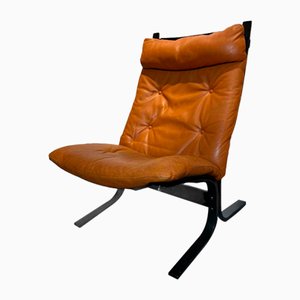 Mid-Century Siesta Lounge Chair in Leather by Ingmar Relling for Westnofa, 1990