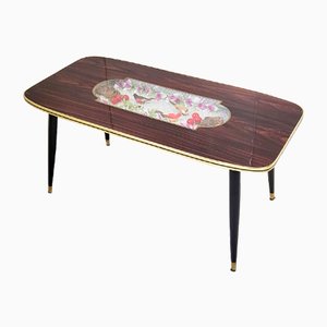 Vintage Coffee Table in Glass and Formica, 1960s