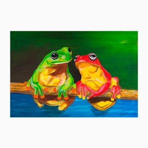 Ernest Carneado Ferreri, Ranas Enamoradas, 2000s, Acrylic Painting