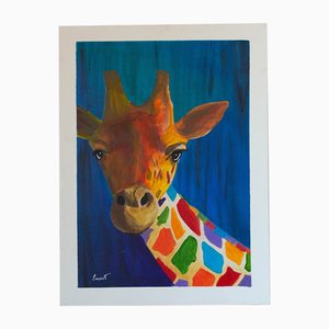 Ernest Carneado Ferreri, Girafa de Colores, 2000s, Peinture Acrylique