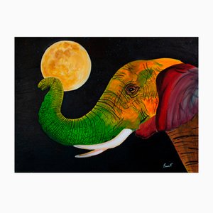 Ernest Carneado Ferreri, Elefante de colores, 2000, Pittura acrilica