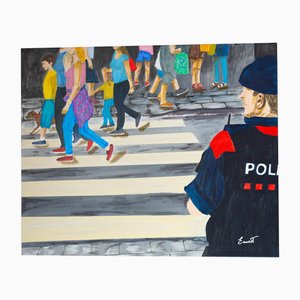 Ernest Carneado Ferreri, Policía, 2000s, Pintura acrílica