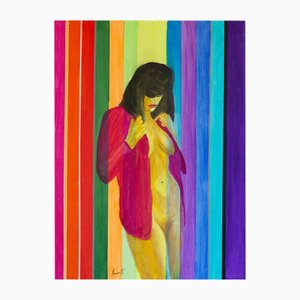 Ernest Carneado Ferreri, Mujer desnuda, 2000er, Acrylmalerei