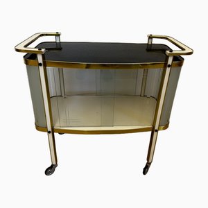 DDR Bar Cart with Glass Cladding, 1960s