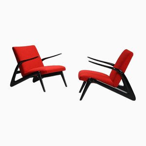 Grasshopper S6-L Lounge Armchairs by Alfred Hendrickx for Belform, 1958, Set of 2