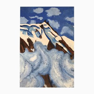 Jean Jacques Boimond, L'Aiguille du Midi, Olio su tavola