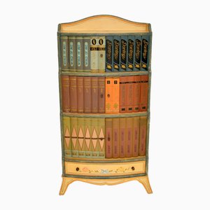 Vintage Painted Bookcase attributed to Maitland-Smith, 1970s