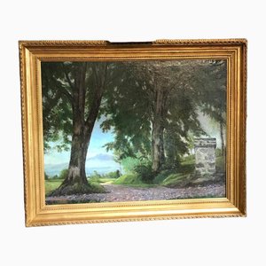 Woodland Landscape, 1927, óleo sobre lienzo, enmarcado