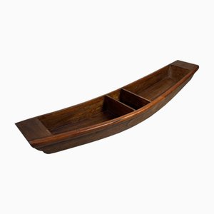 Barco Ikebana japonés Wabi Sabi de madera, años 40