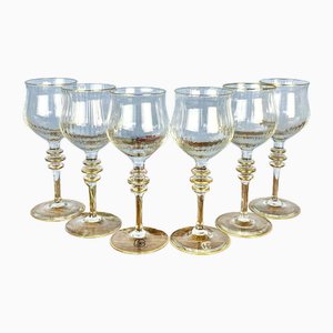 Bicchieri da vino vintage in cristallo di Gallo, Germania, anni '80, set di 6