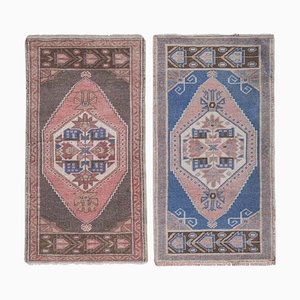 Small Turkish Oushak Rugs, Set of 2