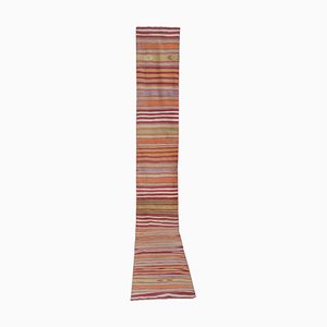 Turkish Striped Kilim Runner Rug