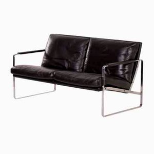 Black Leather Sofa by Preben Fabricius for Walter Knoll, 1990s