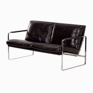 Schwarzes Ledersofa von Preben Fabricius für Walter Knoll, 1990er