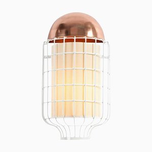 Copper and Ivory Magnolia Wall Lamp by Dooq