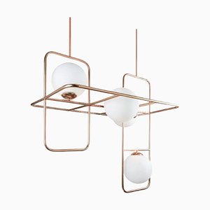 Copper Link Suspension Lamp by Dooq