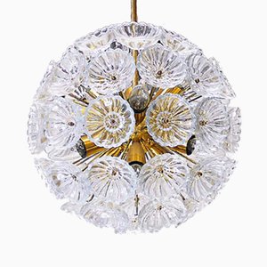 German Starburst Sputnik Chandelier from VEB Leuchten, 1960s