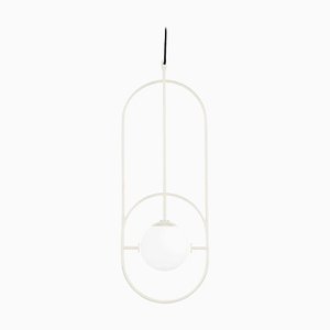 Ivory Loop I Suspension Lamp by Dooq